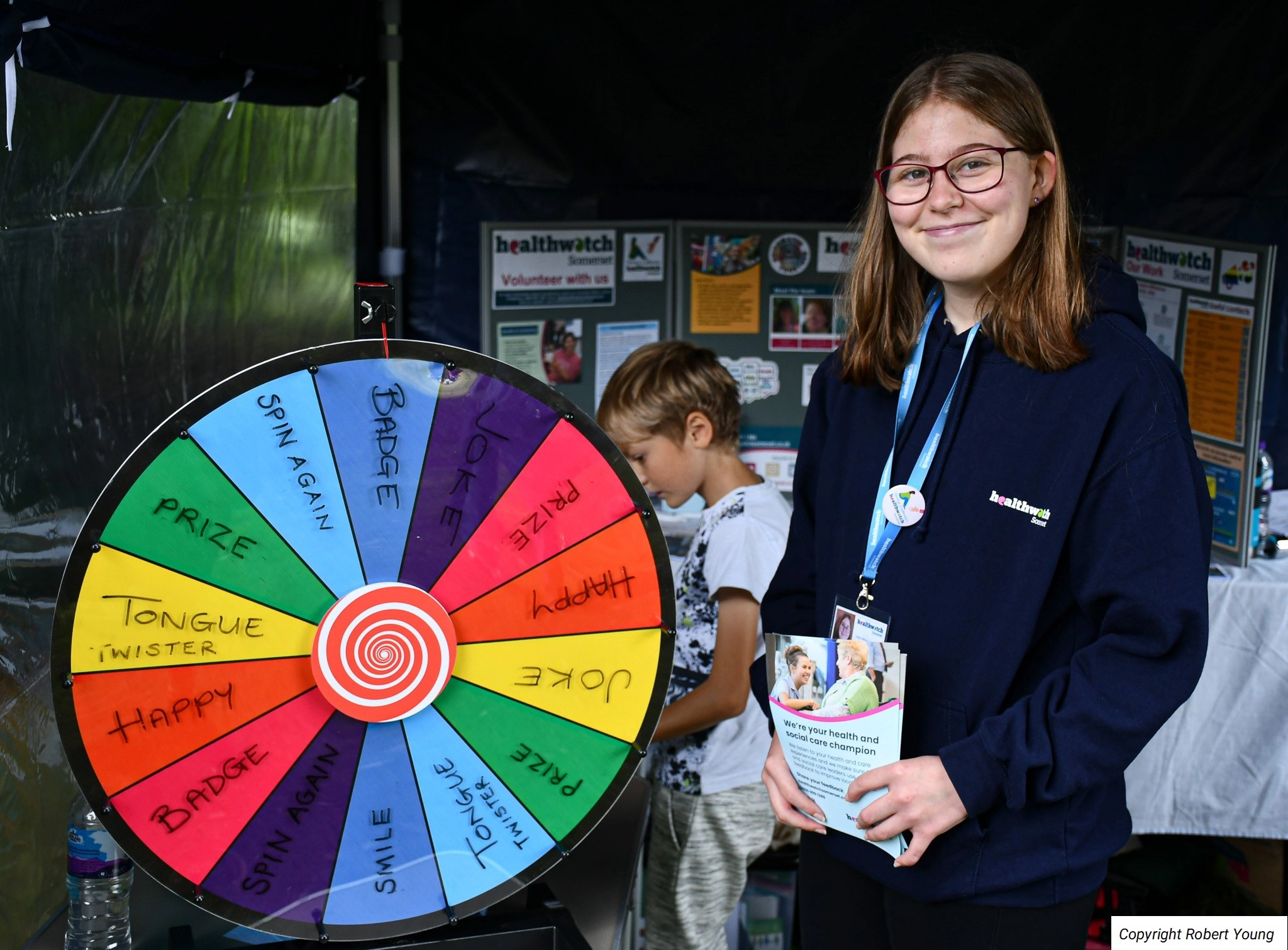 A girl with a spinning wheel